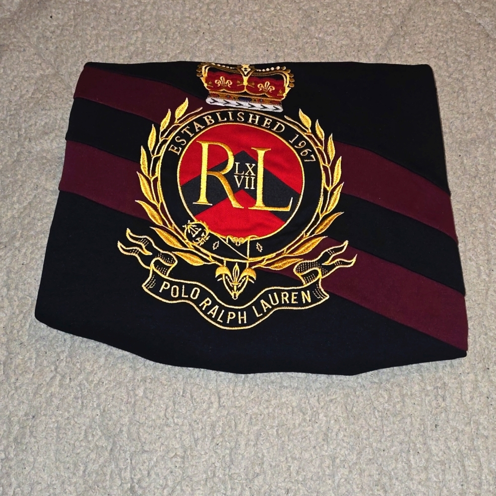 Polo / Ralph Lauren Crest Double Knit Pullover Sweatshirt
